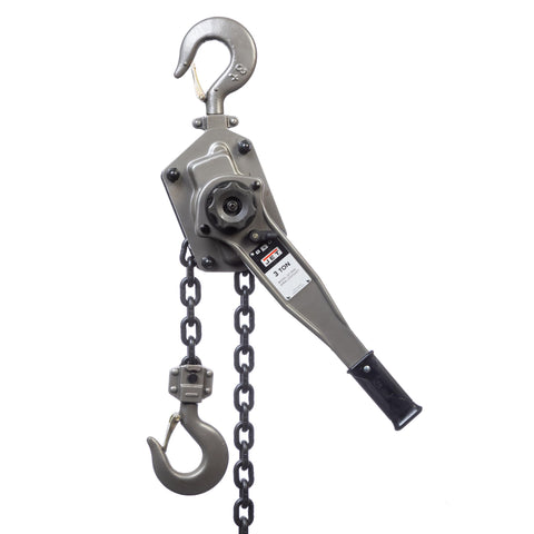 JET 287502 JLP-300A-15, 3 Ton Chain Hoist, 15' Lift, and Shipyard Hooks