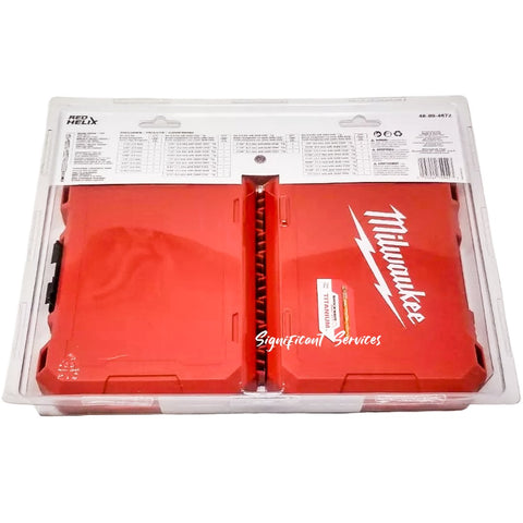 Milwaukee 48-89-4672 SHOCKWAVE 29PC Impact Duty RED HELIX Titanium Drill Bit Set