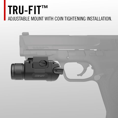 Coast PTX30R LED Tactical Light 500 Lumen USB-C Rechargeable IP54 Spot Beam
