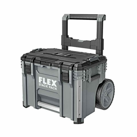 Flex FS1101 Stack Pack Rolling Tool Box with Telescoping Handle