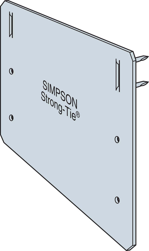 Simpson Strong-Tie PSPN58Z Protecting Shield Plate 5x8 16Gauge ZMAX Steel 25PK