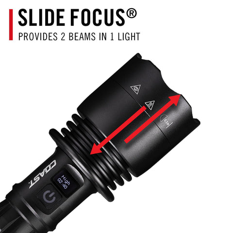Coast 31037 XP40R LED Flashlight 8000 Lumen Ultra Flood Beam Push/Pull Focus