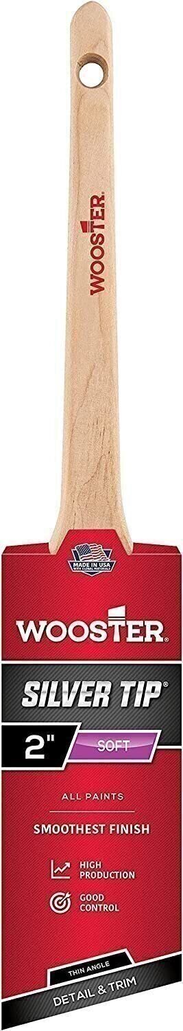 Wooster Brush Company 5224-2 Silver Tip Thin Angle Sash 2 Inch 2 Pack