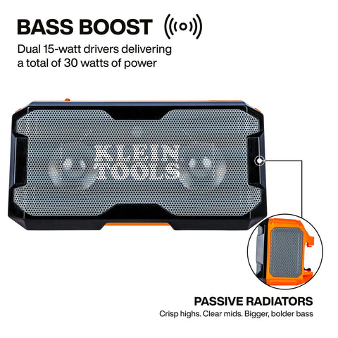 Klein Tools 69365MB MODbox Bluetooth Speaker Magnetic IP67 USB-C Power Bank