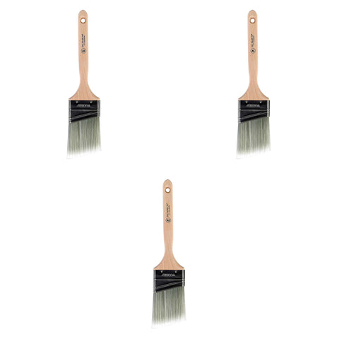 Wooster Brush 5221-2 1/2 Silver Tip Angle Sash Paintbrush 2-1/2 Inch 3 Pack