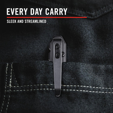 Coast 31117 LX520 Folding Pocket Knife Tanto Blade Frame Lock Black Stainless Steel EDC