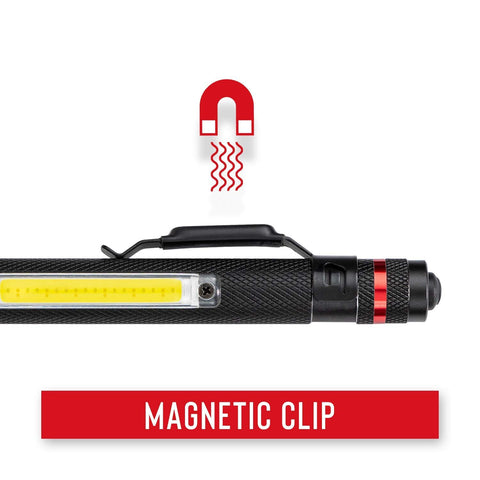 COAST® G23 120 Lumen Alkaline Dual Power Magnetic LED Penlight with C.O.B...