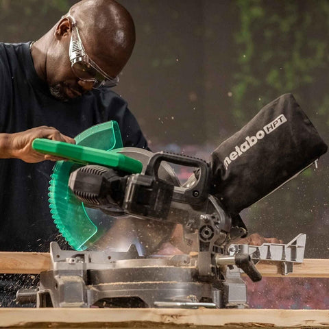 Metabo HPT C1810DFAQ4 18V MultiVolt Li-Ion Cordless 10" Single Bevel Miter Saw