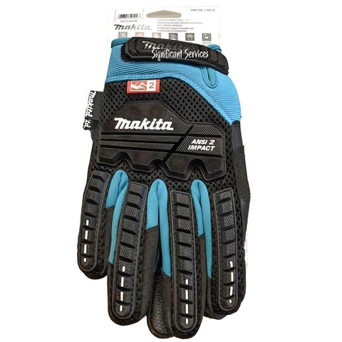 Makita Impact-rated T 04282 ANSI 2 Heavy Duty Demolition Gloves Large