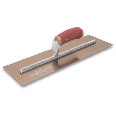 MARSHALLTOWN 4713DFDL DuraFlex Finishing Trowel, 16 x 5 Inch, 13 5/8 Inch Mounting, DuraSoft Handle, Made in the USA, Plaster and Drywall Finishing Tools