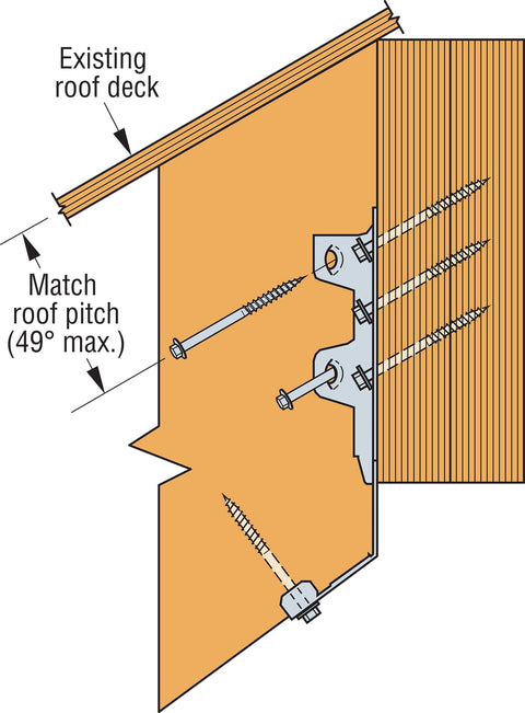 Simpson Strong-Tie LRU26Z ZMAX Galvanized Rafter U Joist Hanger for 2x6 25 pk