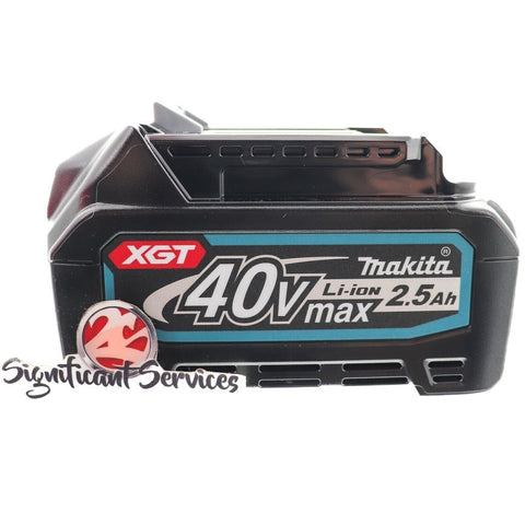 2 Makita BL4025 XGT 40V MAX 2.5 Ah Li-Ion Cordless Battery Pack Lithium-Ion New
