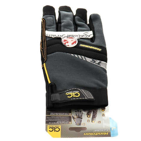 CLC 125L Handyman Flex Grip Work Gloves, Shrink Resistant, Improved Large
