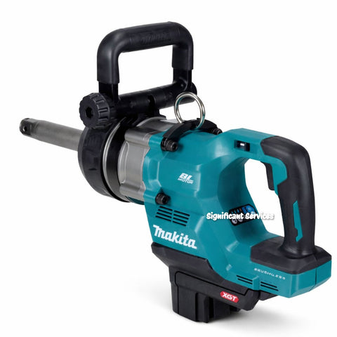 Makita GWT10Z 40V max XGT 4‑Speed High‑Torque 1" Sq. Drive D‑Handle Extended Anvil Impact Wrench w/ Friction Ring