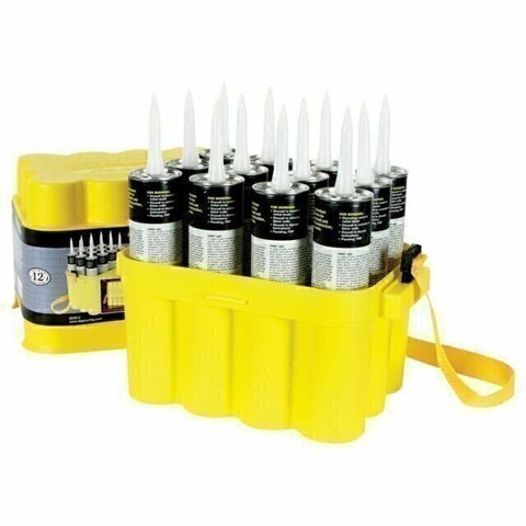 Legacy GCB12 Porta-Pak 12 Pack Grease Caulk Tube Storage Carry Box Case