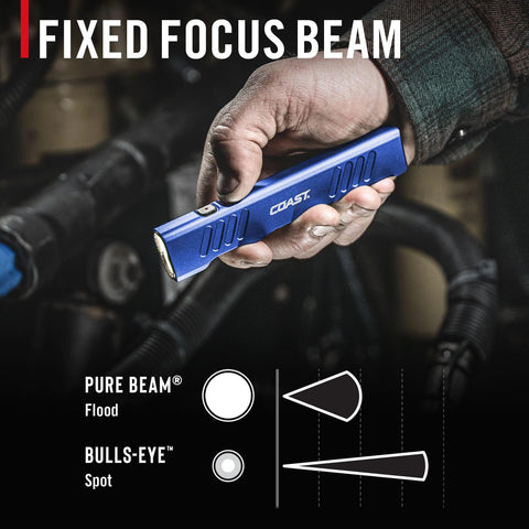 Coast 31102 Slayer LED Flashlight 1150 Lumen USB-C Rechargeable Spot/Flood Blue