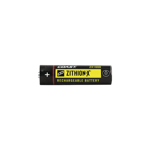 Coast ZX1010 ZITHION-X Rechargeable Li-Ion Battery USB Port for LED Flashlights
