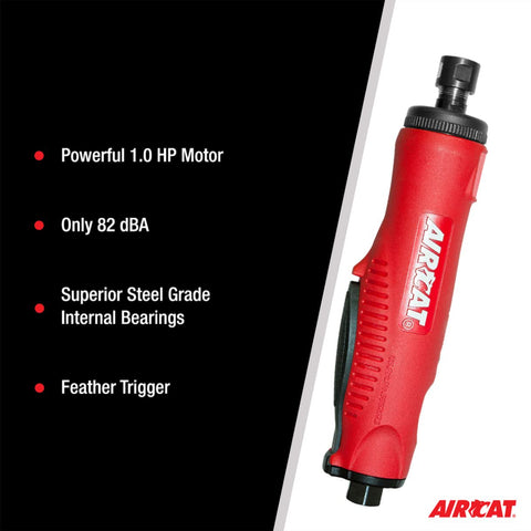AIRCAT 6260 1.0 HP Composite Straight Die Grinder, 20,000 RPM