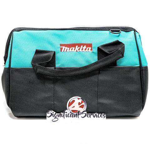 MAKITA Contractor Tool Bag Storage Case Outside Pockets 14" x 11" x 9" Strap