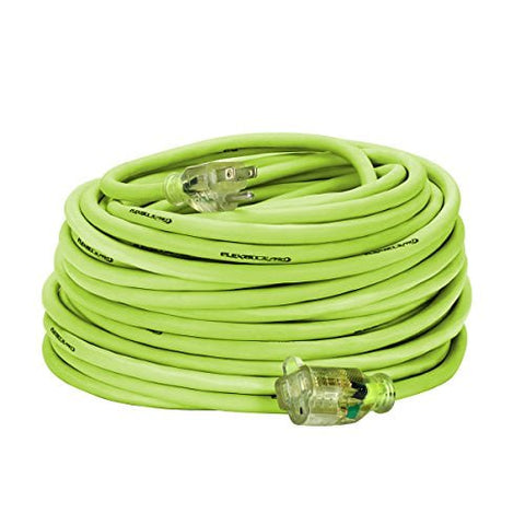 Flexzilla FZ512735 Pro Extension Cord, 14/3 AWG SJTW, 100 ft. Lighted Plug