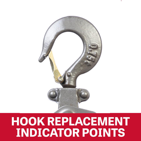 JET 287302 JLP-075A-15, 3/4-Ton Chain Hoist, 15' Lift, and Shipyard Hooks