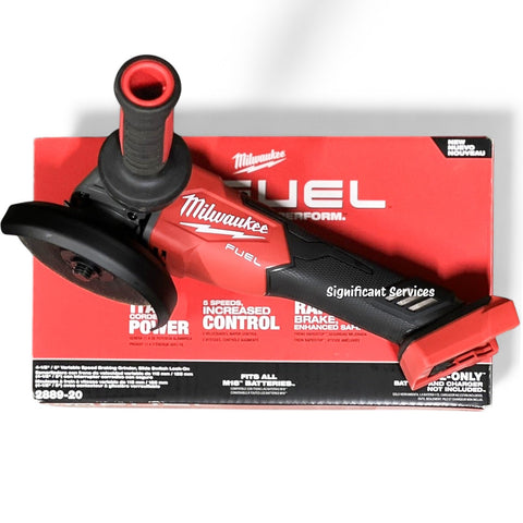New Milwaukee 2889-20 M18 18V 4-1/2" 5" Cordless Variable Speed Braking Grinder