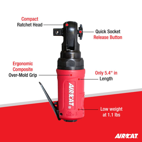 AIRCAT 807 3/8" Mini Palm Ratchet
