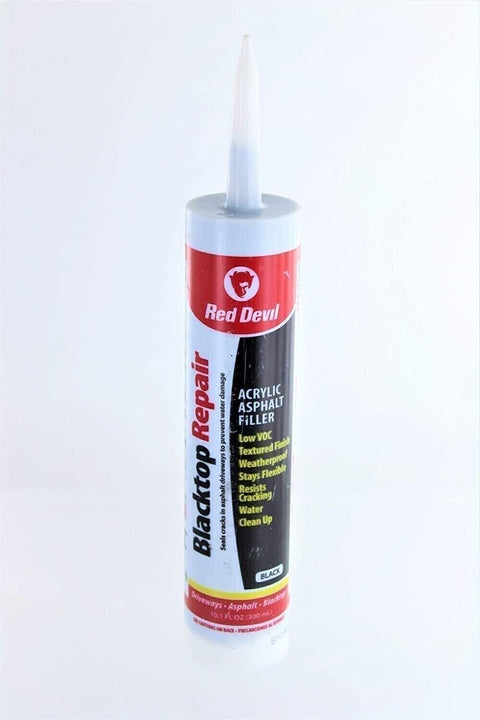 Red Devil RDVL637 Asphalt Crack Filler Sealant 10.1 oz Black Acrylic Driveway