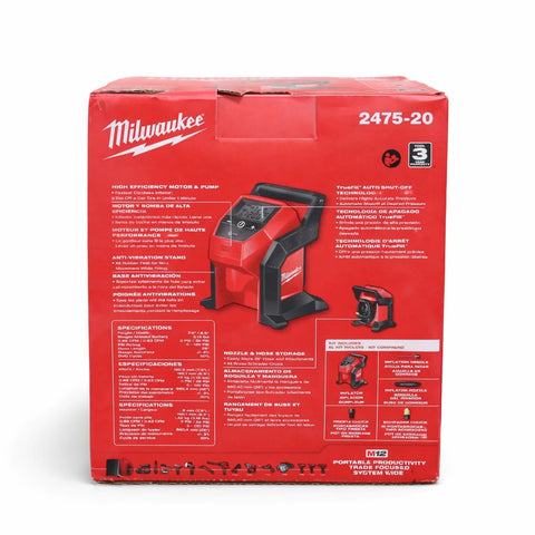 Milwaukee Electric Tools 2475-20 M12 COMPACT Inflator