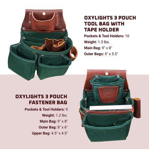 Occidental Leather 8080DB XL OxyLights Framer Set with Double Outer Bags