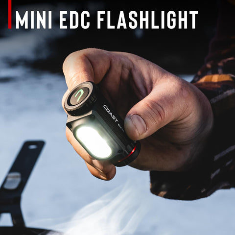 Coast WPH10R LED Headlamp 1000 Lumen IP67 Waterproof Magnetic Tail Red Light