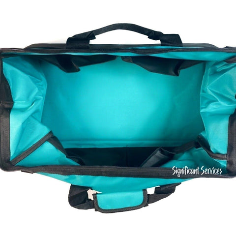 Makita 21" Heavy Duty 10 Pocket Strap Contractor Tool Bag Carry Storage Case