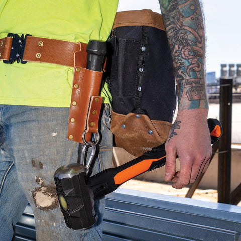 Klein Tools 5800HRN Tool Holder Set for Iron Worker Tools, Spud Wrench, Connecting Bar, Bull Pin Holders, Tension Straps, Bolt Bags