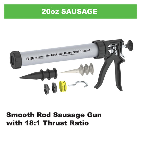 Albion Engineering B18S20 B-Line Manual Drive Sausage Caulking Gun 20 oz.