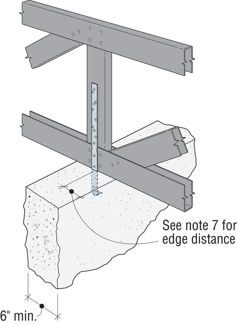 Simpson Strong-Tie HETA20 HETA 20-in. Galvanized Heavy Embedded Truss Anchor...
