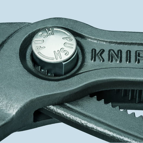 Knipex 8702180TBKA Cobra Water Pump Pliers "7.09" with soft handle and tether...