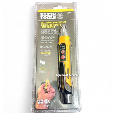 Klein Tools NCVT-5A Voltage Tester, Non-Contact Dual Range Voltage Tester Pen with Integrated Laser Pointer and Visual and Audible Alerts