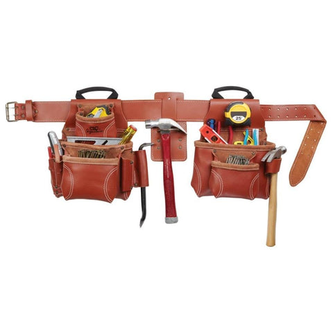 CLC Custom Leathercraft 21448 4 Piece Pro Framer's Combo System Tool Belt 15 Pocket,Brown - SIGNIFICANTSERVICES.COM