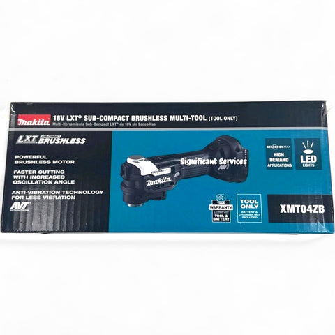 Makita XMT04ZB 18V LXT Li-Ion Compact Brushless Cordless StarlockMax Multi-Tool