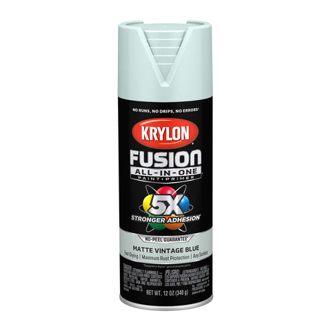 Krylon K02797007 Fusion All-In-One Spray Paint for Indoor/Outdoor Use, Matte Vin