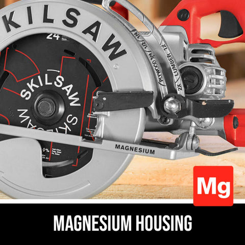 SKILSAW SPT77WML-01 15-Amp 7-1/4-Inch Lightweight Worm Drive Circular Saw Silver