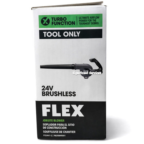 FLEX FX5441 24V Li-Ion Brushless Cordless Jobsite Blower 115 CFM 185 MPH