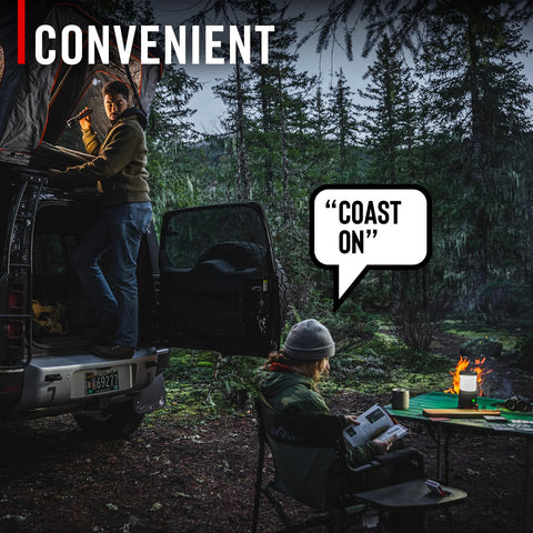 Coast EAL35R 1000 Lumen Voice-Controlled LED Emergency & Camping Area Lantern with Warm, Cool White, Day, Red & Red Flashing Mode, Power Bank Functionality - Ocean