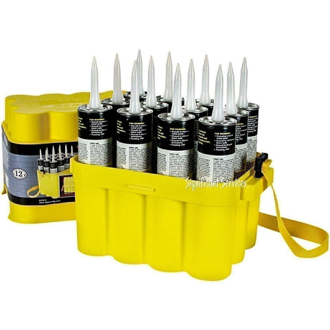 Legacy GCB12 Porta-Pak 12 Pack Grease Caulk Tube Storage Carry Box Case