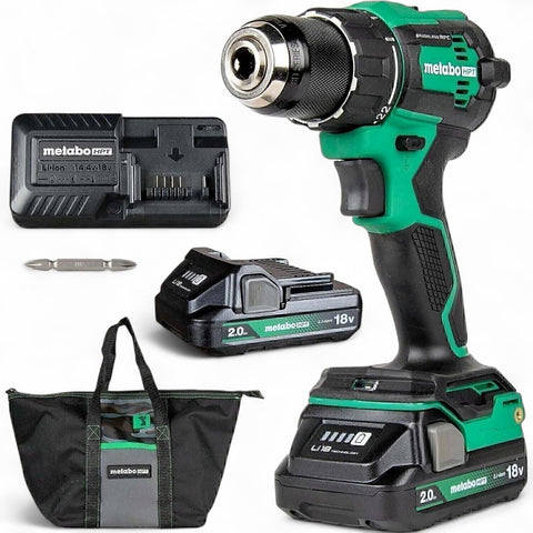 Metabo HPT DS18DEXM 18V MultiVolt Brushless Drill Driver w/ 2 Batteries New NIB