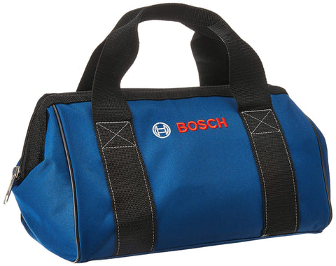 Bosch CW01 Small Contractor Tool Bag, Black, Blue, 12.75 In. x 8 In. x 9 In.