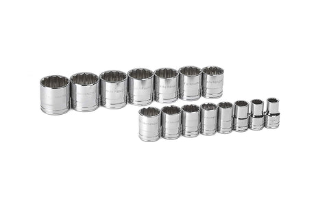 GEARWRENCH 80731 15 Pc. 1/2" Drive 12 Pt. Standard Socket Set