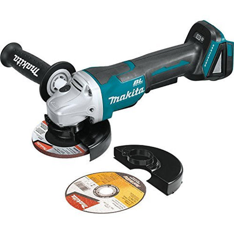 Makita XAG11Z 18V LXT Lithium-Ion Brushless Cordless 4-1/2” / 5" Paddle Switch Cut-Off/Angle Grinder with Electric Brake