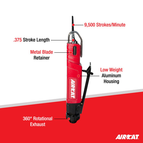 AIRCAT 6350 Low Vibration Reciprocating Air Saw, 9,500 Strokes Per Minute