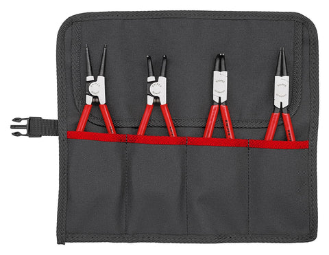 Knipex 00 19 56 Circlip Pliers Sets angled (4 Piece) in tool roll